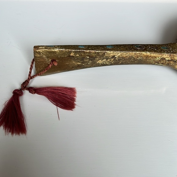 Italian Florentine Large Gold Gilt Wood Ladle Spoon Wall Hanging Italy - Picture 4 of 14